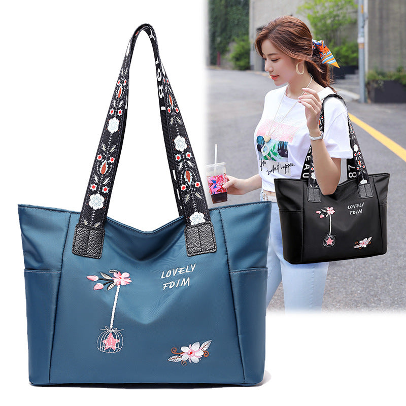 Nylon Cloth Shoulder Handbag Shopping Bag