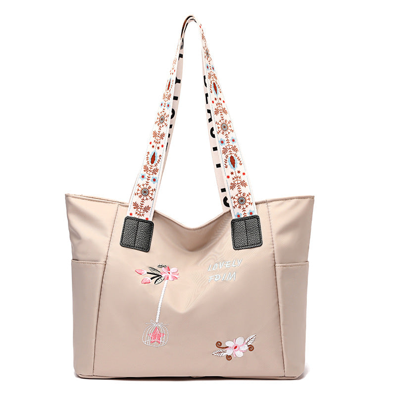 Nylon Cloth Shoulder Handbag Shopping Bag