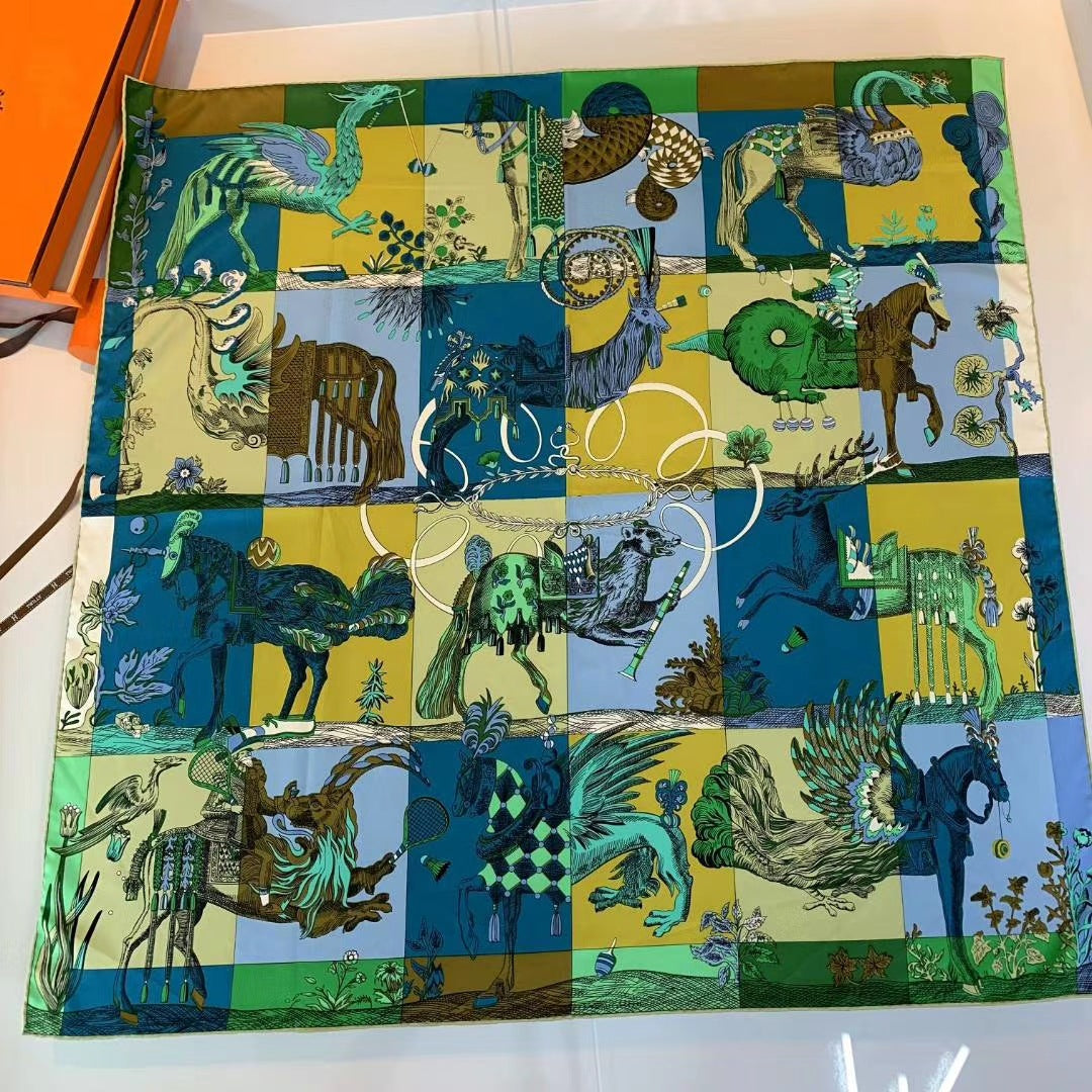 Spring And Autumn Thin Square Scarf