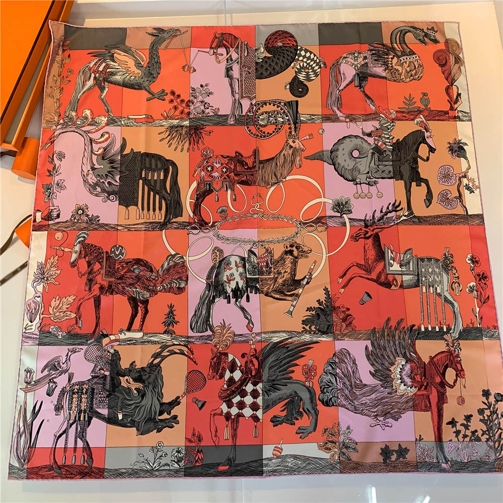 Spring And Autumn Thin Square Scarf