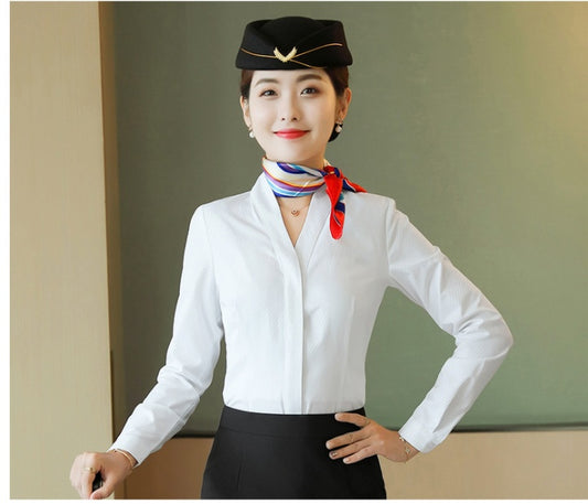 Korean Professional Short-sleeved Tooling Waist Waist Shirt Korean Formal Overalls
