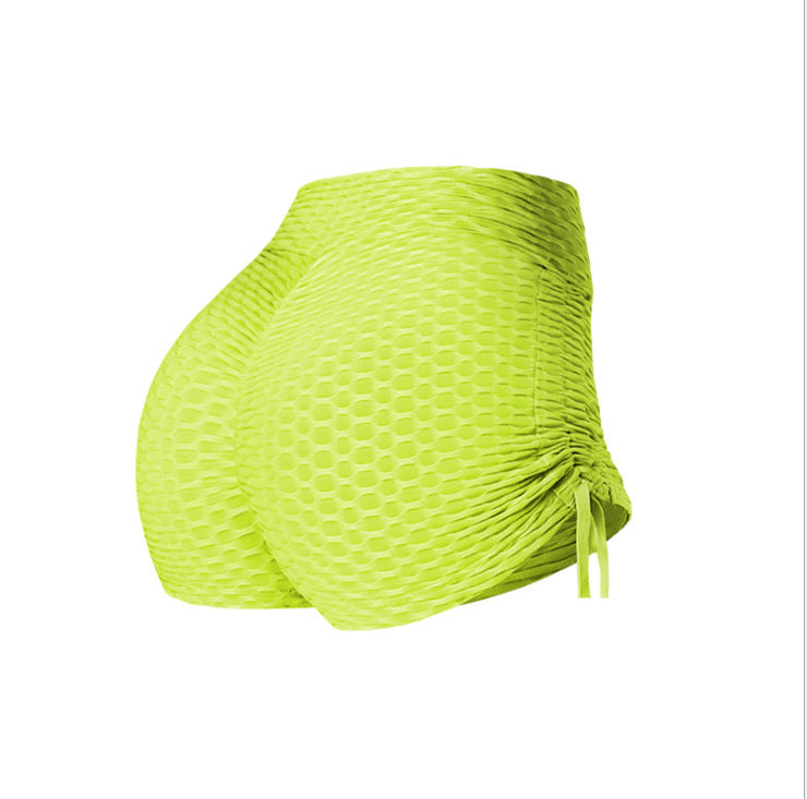Peach Hip Bubble Fitness Su Dry Exercise Hip Lift Tight Yoga Shorts Hot Pants