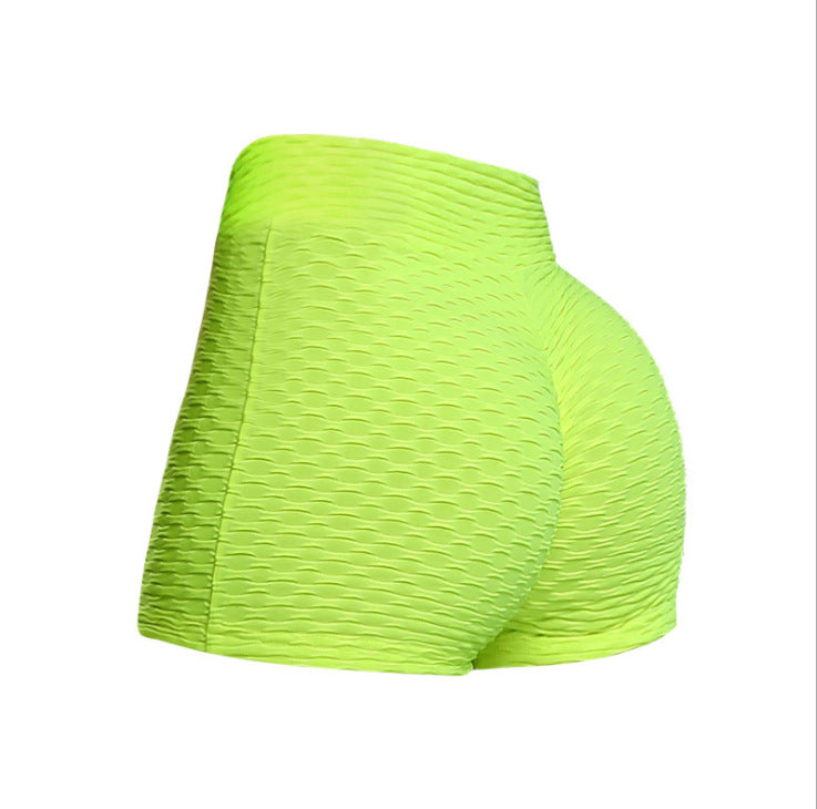 Peach Hip Bubble Fitness Su Dry Exercise Hip Lift Tight Yoga Shorts Hot Pants