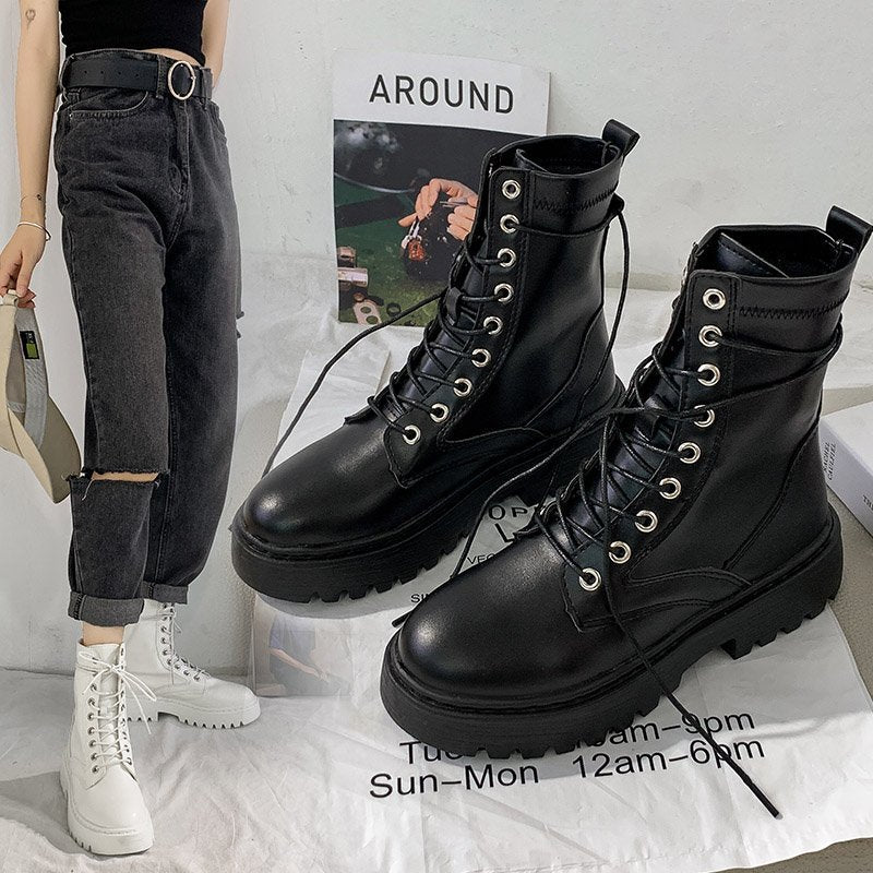 Fashion Round Head Martin Boots Trend
