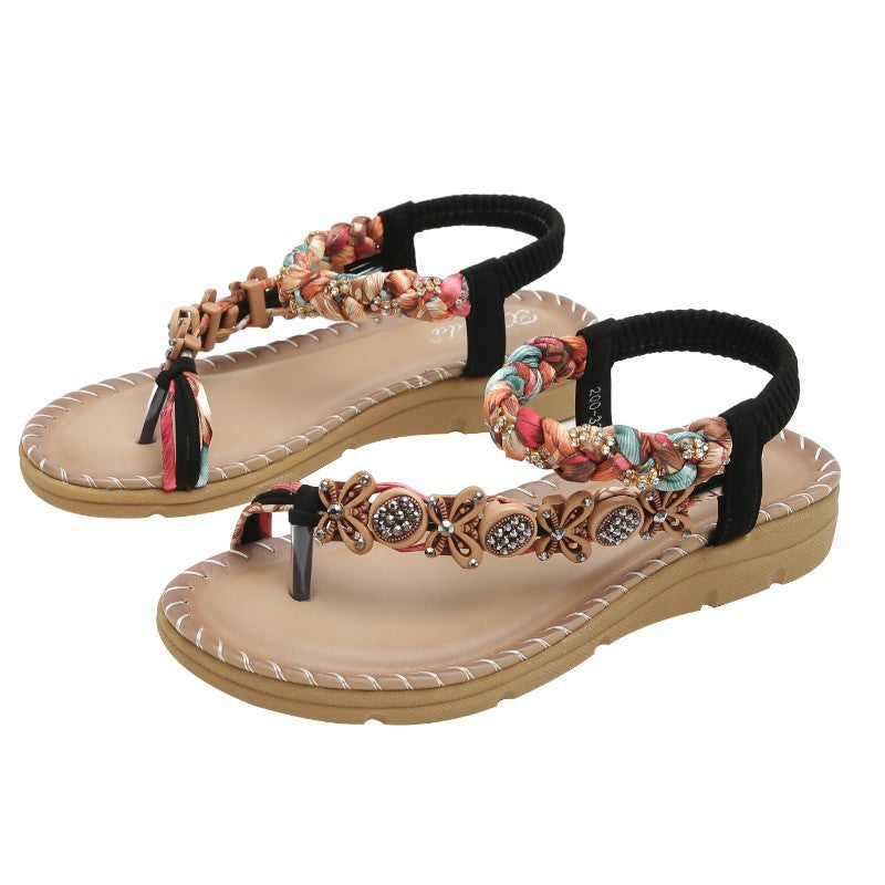 Bohemian Flat Casual Outer Wear Sandals