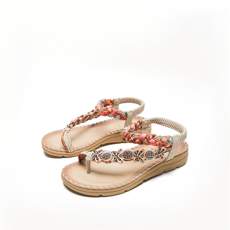 Bohemian Flat Casual Outer Wear Sandals