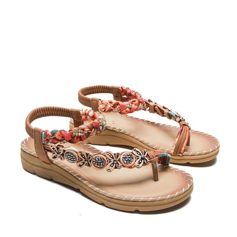 Bohemian Flat Casual Outer Wear Sandals