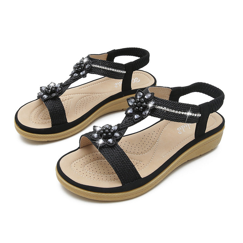Bohemian Flat Casual Outer Wear Sandals