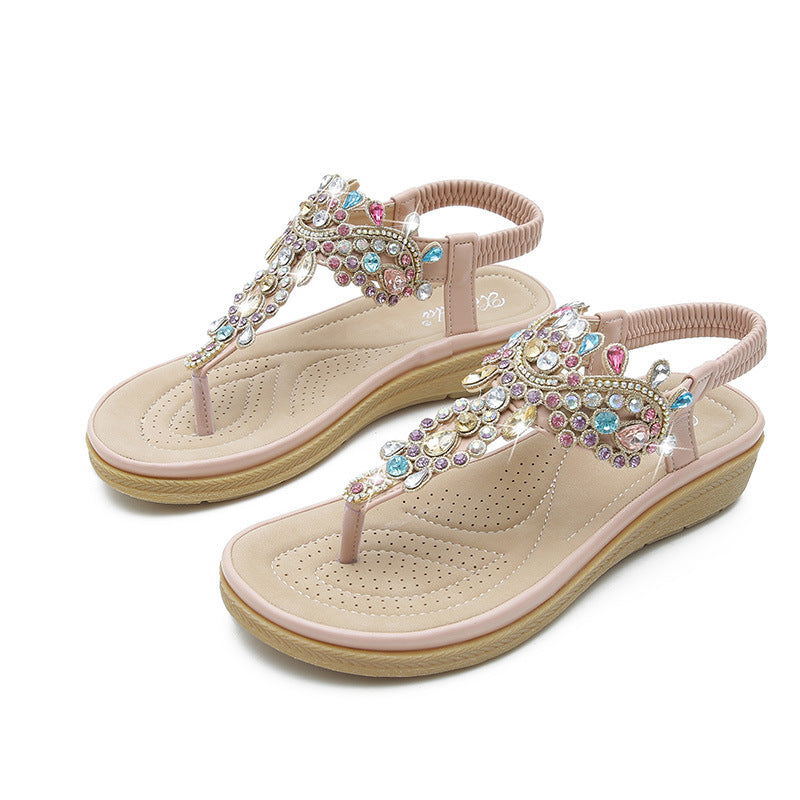 Bohemian Flat Casual Outer Wear Sandals