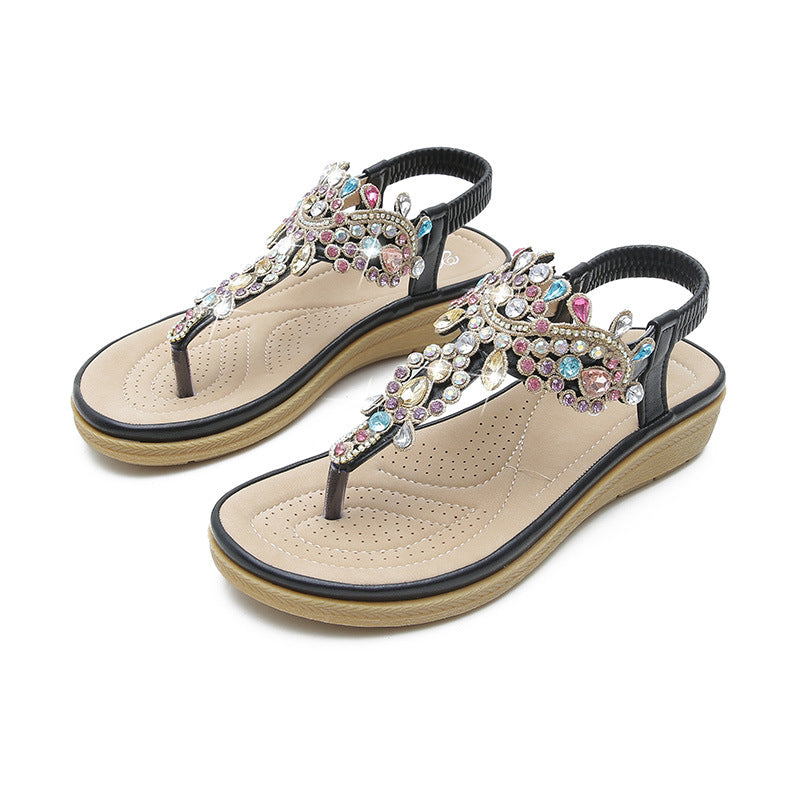 Bohemian Flat Casual Outer Wear Sandals