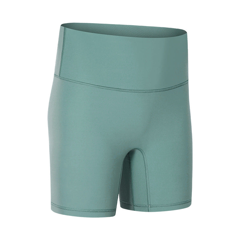 Double-sided Brushed Skinny Stretch Sports Fitness Three-quarter Pants