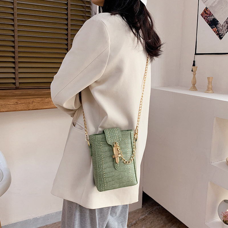 Women's All-match Fashion Pattern One-shoulder Mobile Phone Bag