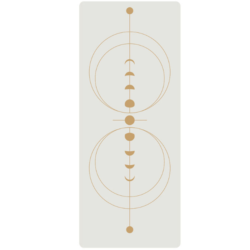 White Natural Rubber Yoga Mat, 5mm Thick, Non-slip, Wet And Dry