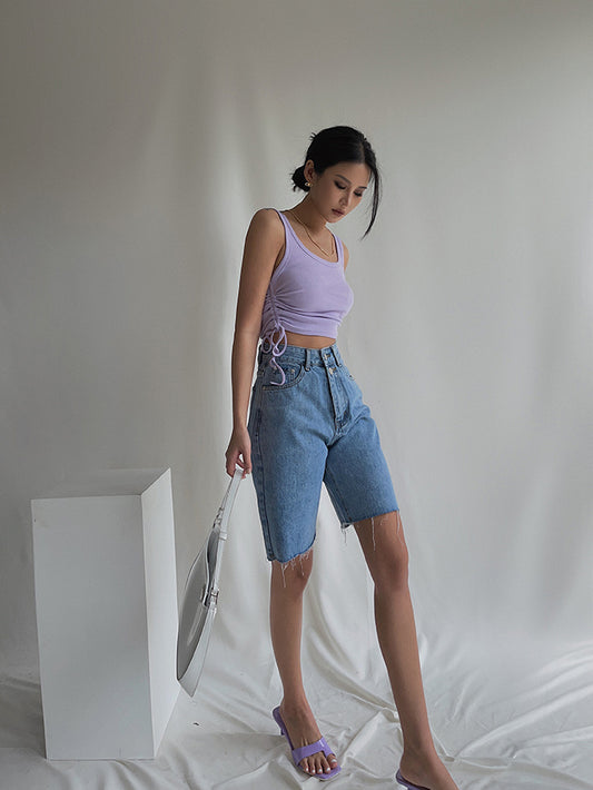 High-waisted Jeans Women's Summer Thin Section Straight Loose And Thin