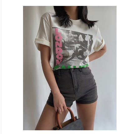 Stretch Tight Denim Shorts