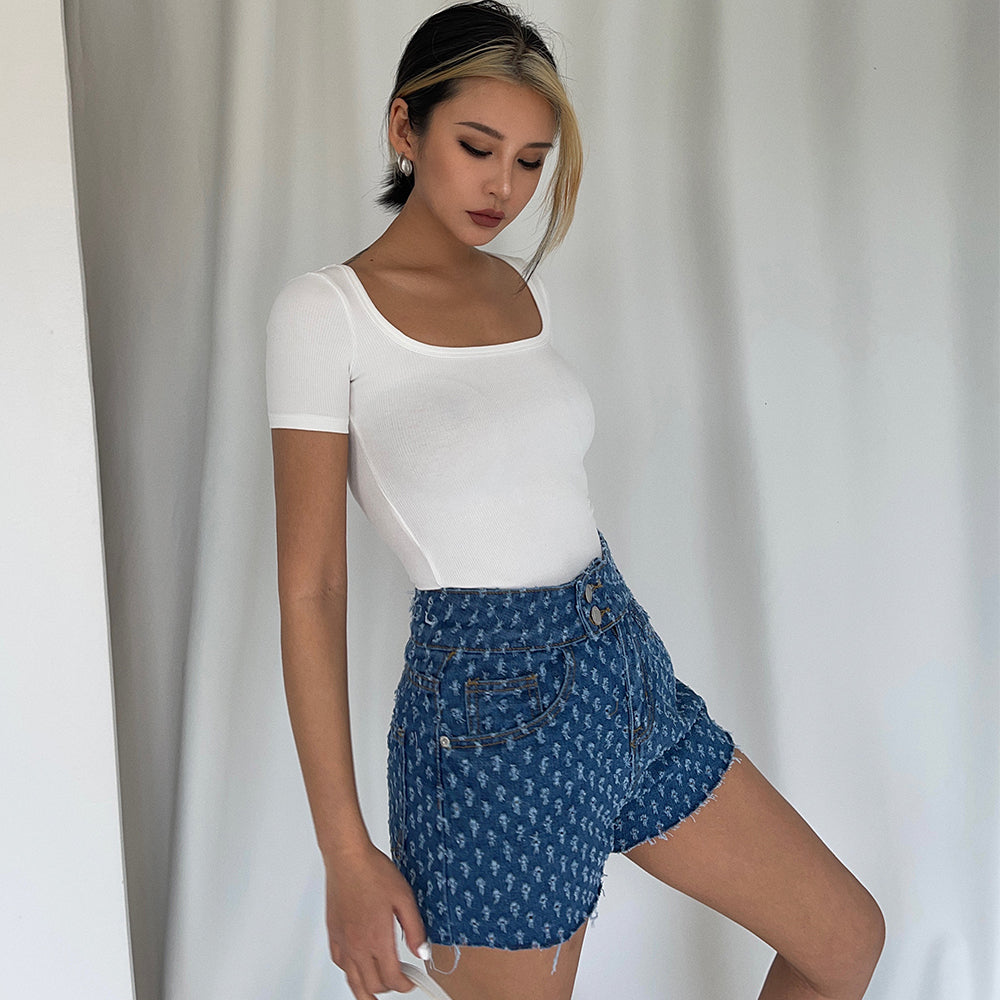 Hot Girl High Waist And Long Legs A-String Pants