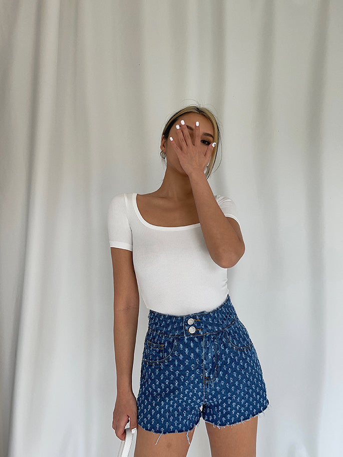 Hot Girl High Waist And Long Legs A-String Pants