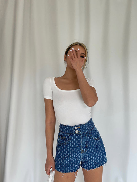 Hot Girl High Waist And Long Legs A-String Pants