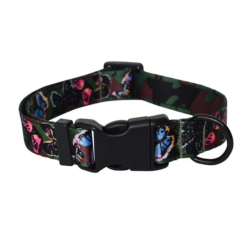 Ribbon dog rope ethnic pet productsPrinted dog collar