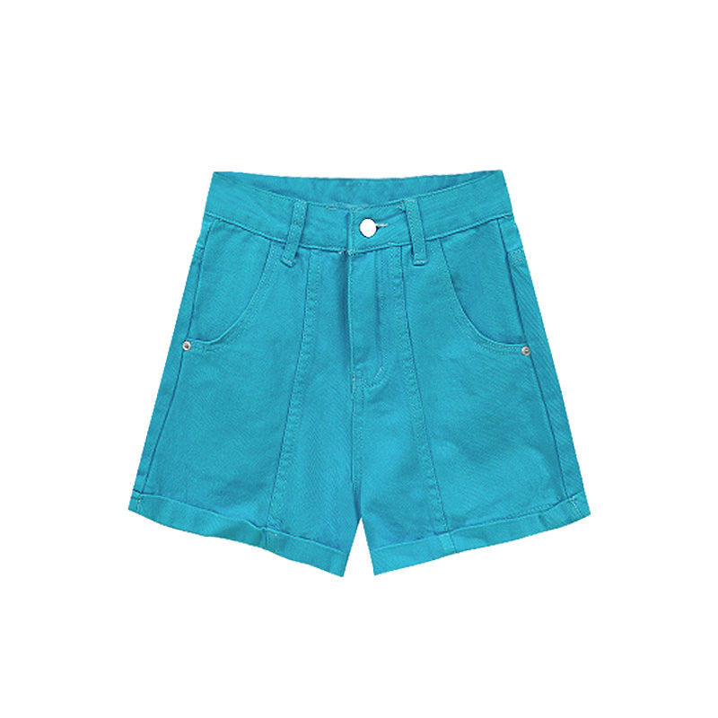 Summer Women's High Waist Loose Hot Pants Wide Legs