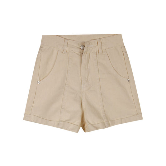 Summer Women's High Waist Loose Hot Pants Wide Legs