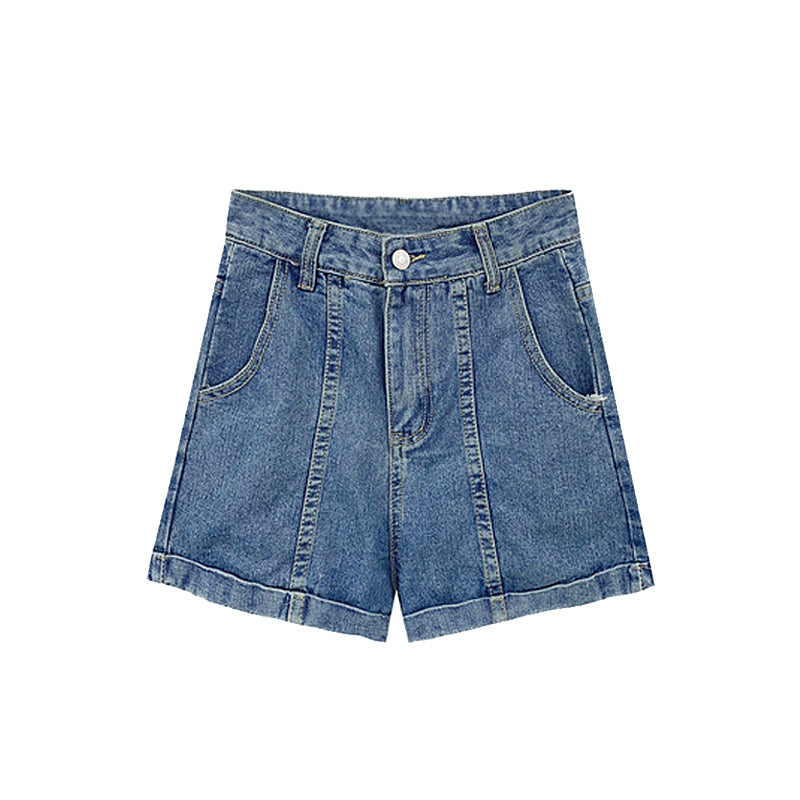 Summer Women's High Waist Loose Hot Pants Wide Legs