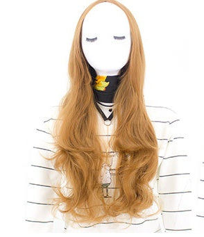 Chemical Fiber Wig, Long Curly Hair, Wavy Centered Bangs