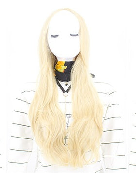 Chemical Fiber Wig, Long Curly Hair, Wavy Centered Bangs