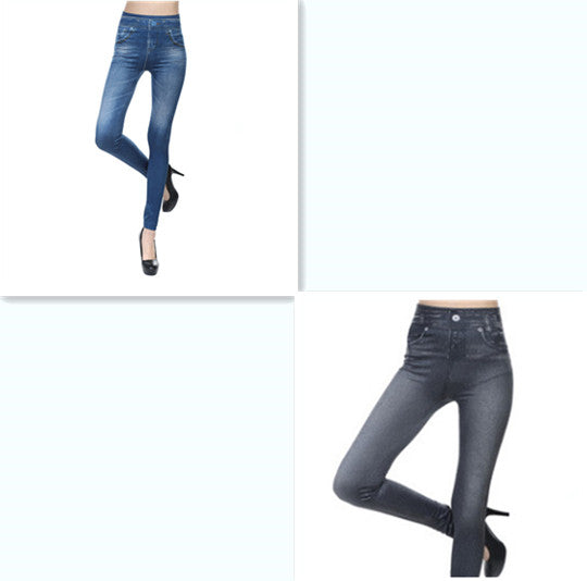 Dame tynd denim-korset med rigtige lommer