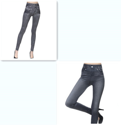 Dame tynd denim-korset med rigtige lommer