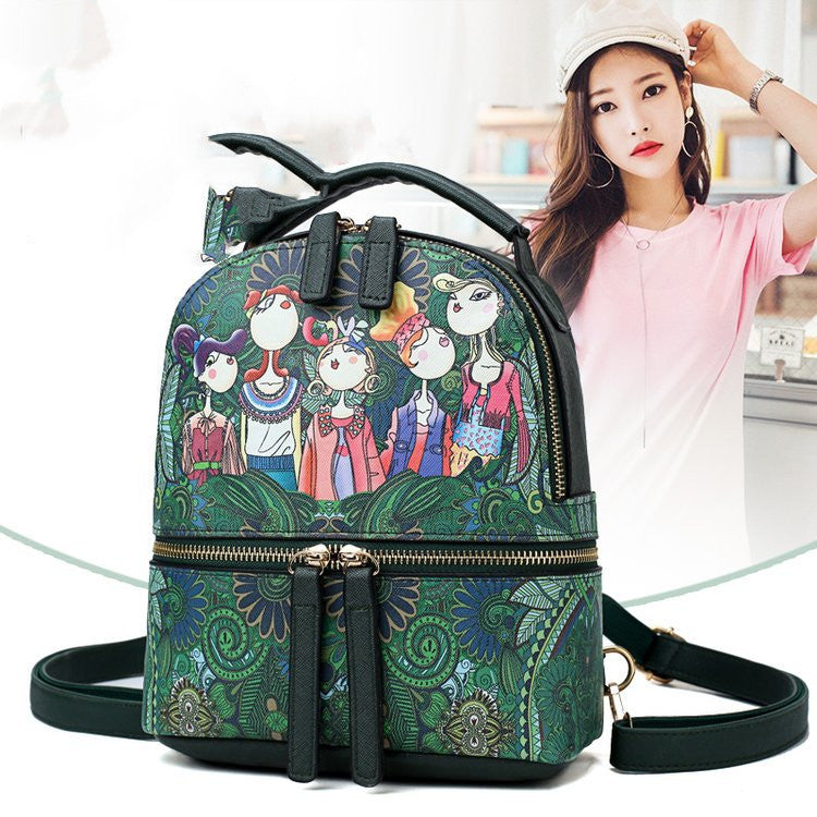 Backpack Small Bag Female Tide Korean Fashion All-match Small Backpack