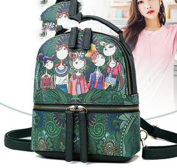 Backpack Small Bag Female Tide Korean Fashion All-match Small Backpack