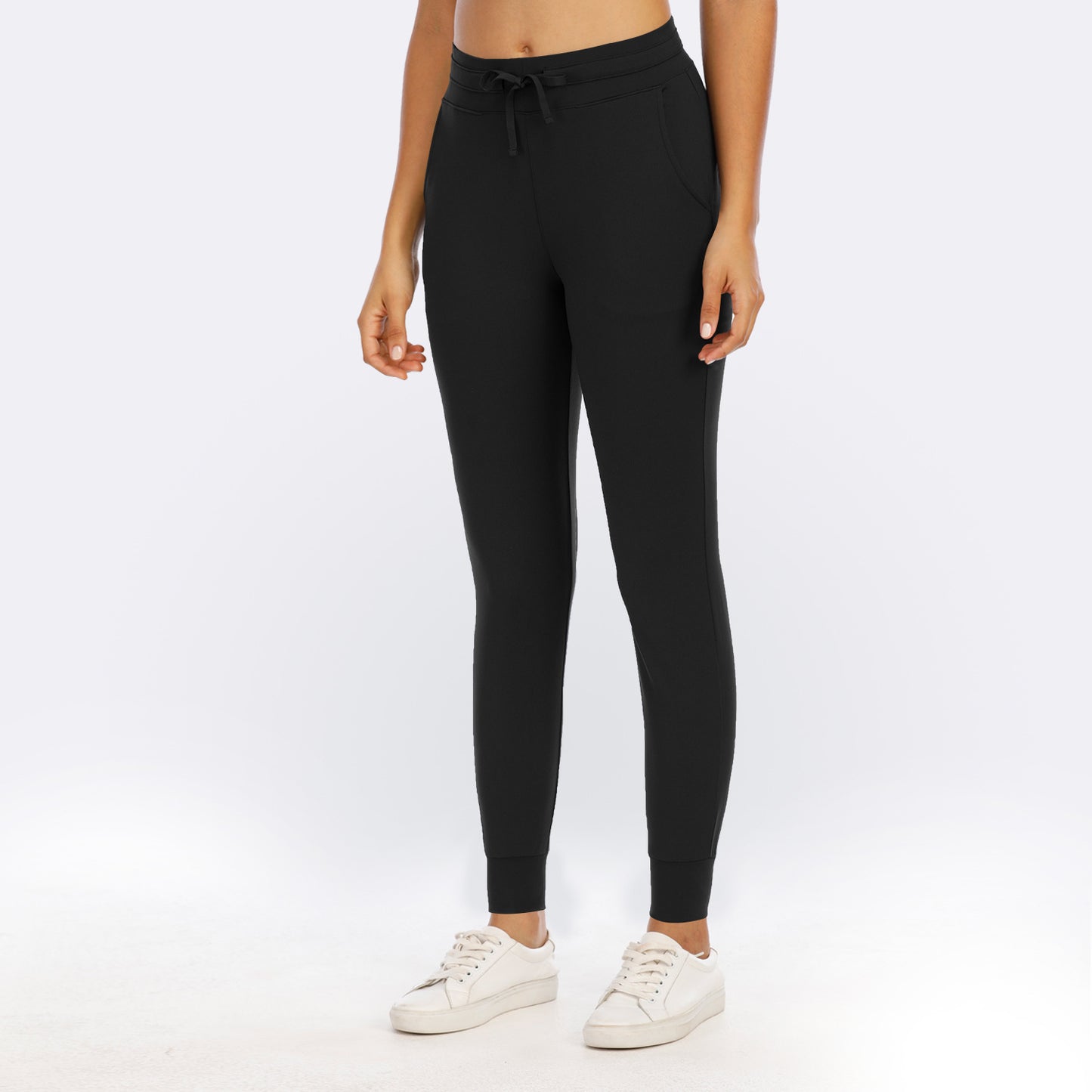 Women's Pocket High Waist Nylon Trousers