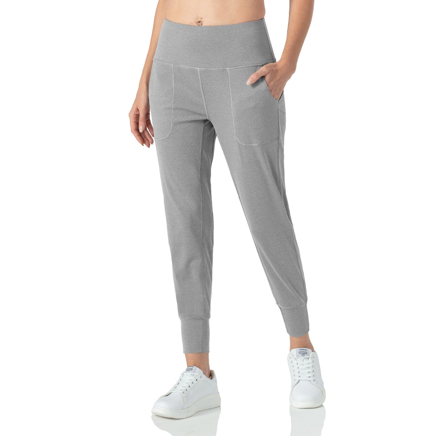 High Waist Stretch Yoga Pants Women's Nine-point Pocket Fitness Pants