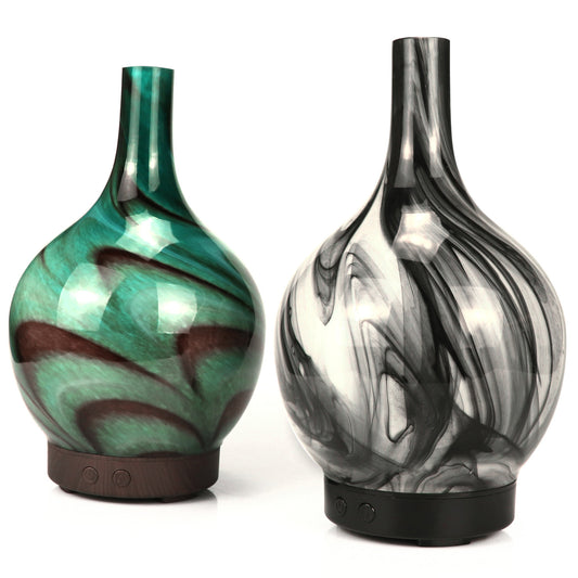 Colorful Light Ultrasonic Glass Colorful Aroma Diffuser