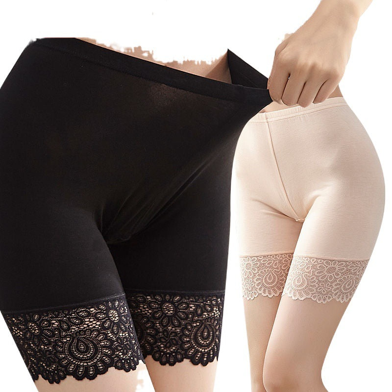 Højtaljede sikkerhedsshorts, anti-falmende blonde til kvinder uden at krølle