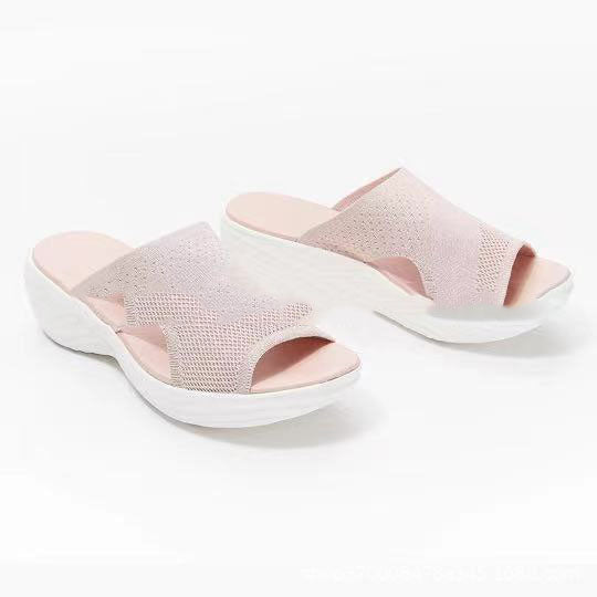 Plus Size Kvinders Sko Sommer Komfort Casual Sportssandaler Kvinders Kilehælsstrandsandaler