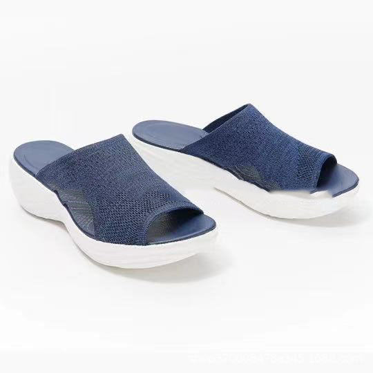 Plus Size Kvinders Sko Sommer Komfort Casual Sportssandaler Kvinders Kilehælsstrandsandaler
