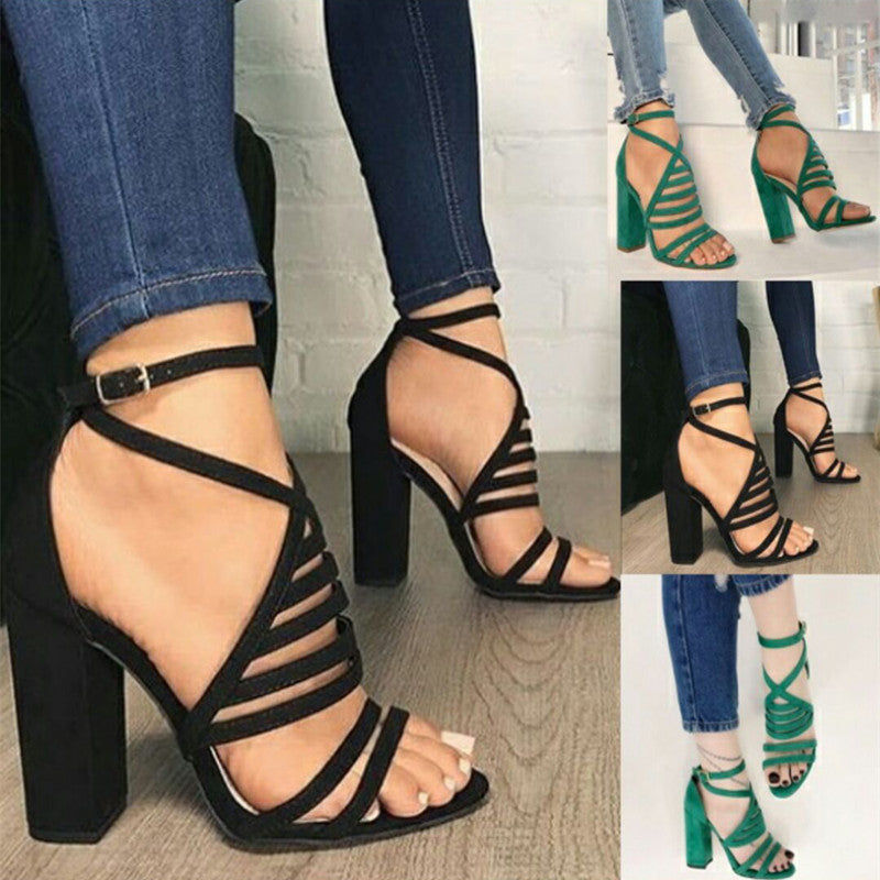 New European And American Strappy Sandals In Stock Women's Sandals