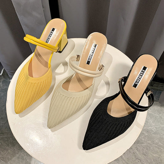 Half Slippers All-match Temperament Fairy Style Sandals Women