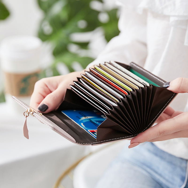 Korean Multi-card Position Organ Leaf Ultra-thin Business Card Holder