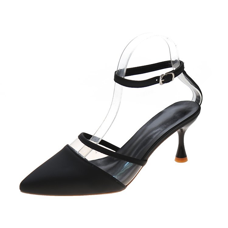 Korean Version Of The Net Red Fashion Pointed Fairy Buckle High Heels Women Wholesale
