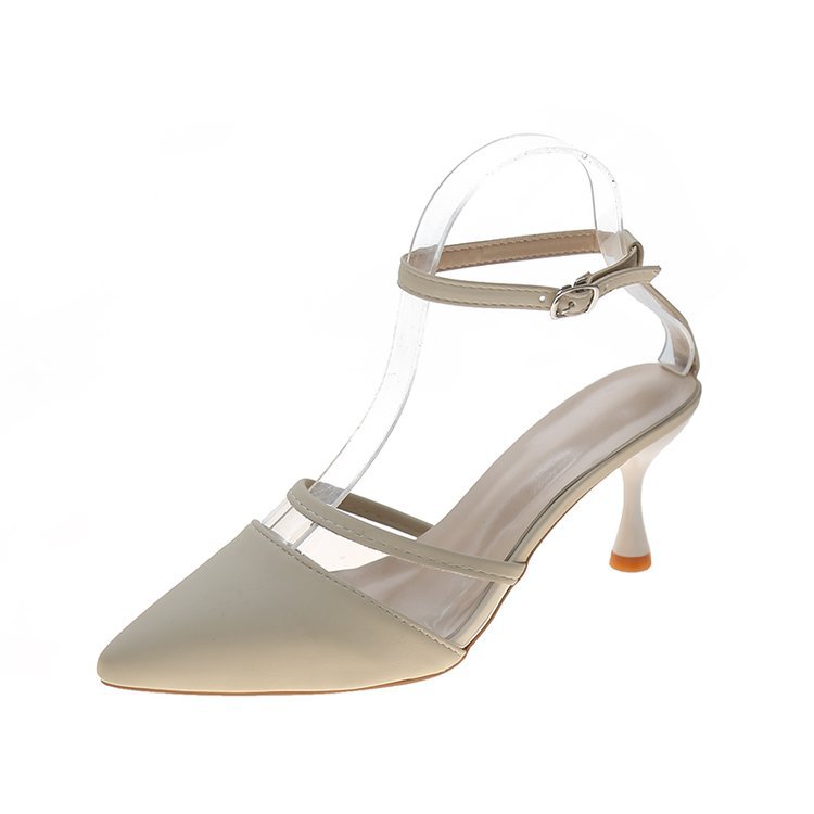 Korean Version Of The Net Red Fashion Pointed Fairy Buckle High Heels Women Wholesale