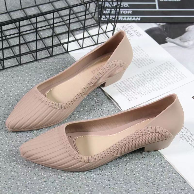 Low-Heel Shell Pattern Professional Women'S Shoes