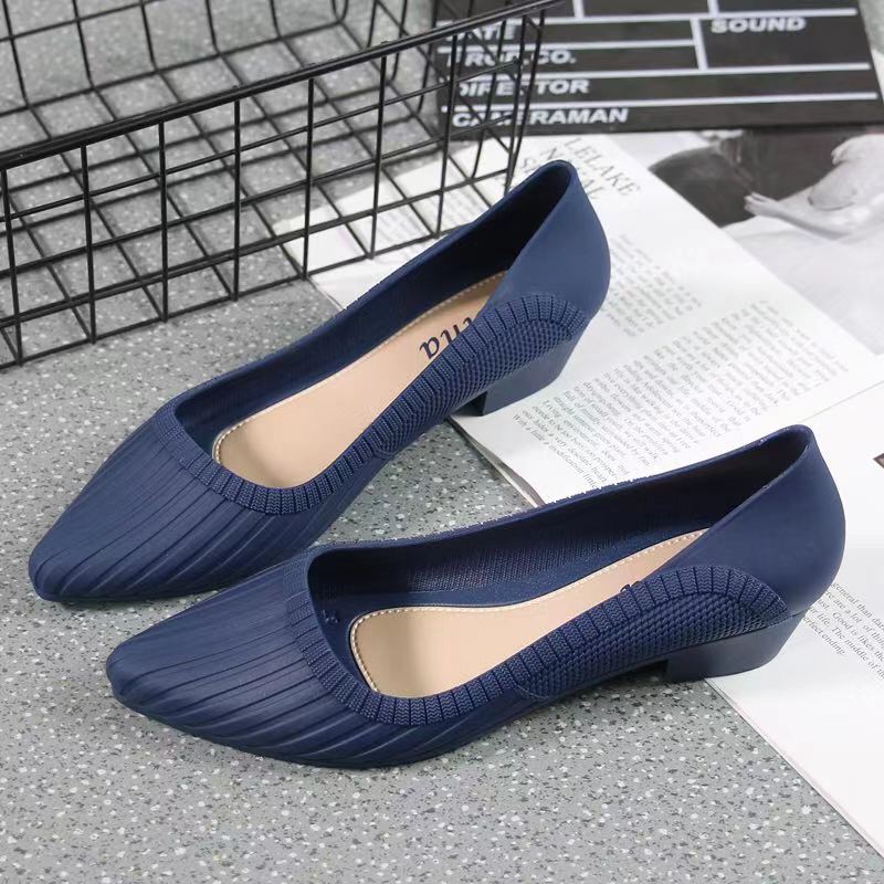 Low-Heel Shell Pattern Professional Women'S Shoes