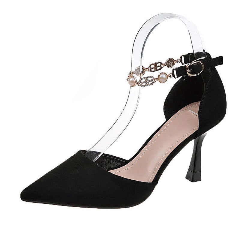 French Pointed Toe Stiletto Professional Etiquette Single Shoes