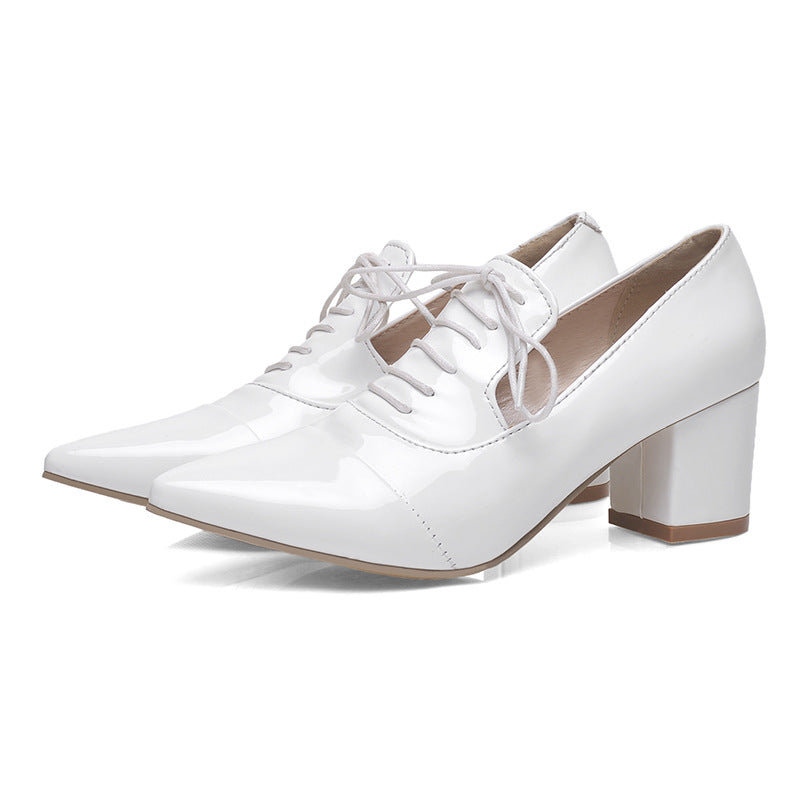 New Foreign Trade High-heeled Thick-heeled Shoes