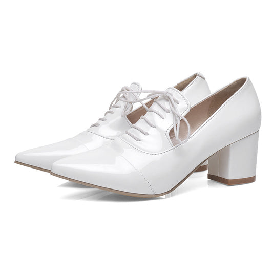 New Foreign Trade High-heeled Thick-heeled Shoes