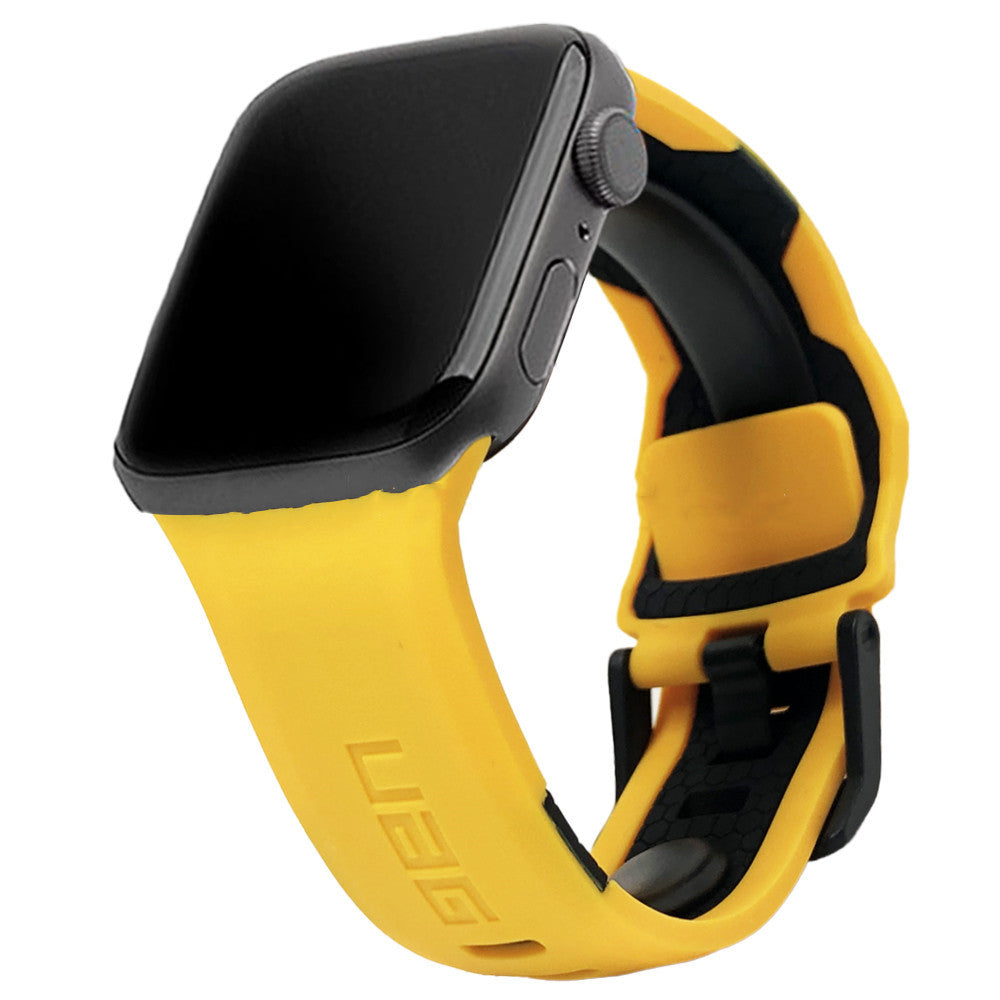 Compatible with Apple, Suitable For IWATCH 38MM 40MM Meteorite Silicone Strap Two-color Green Blue Black Red Yellow