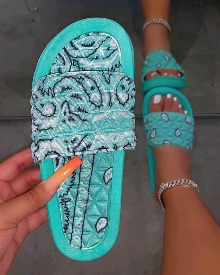 Fashion Casual Flat Bottom Women's Slippers